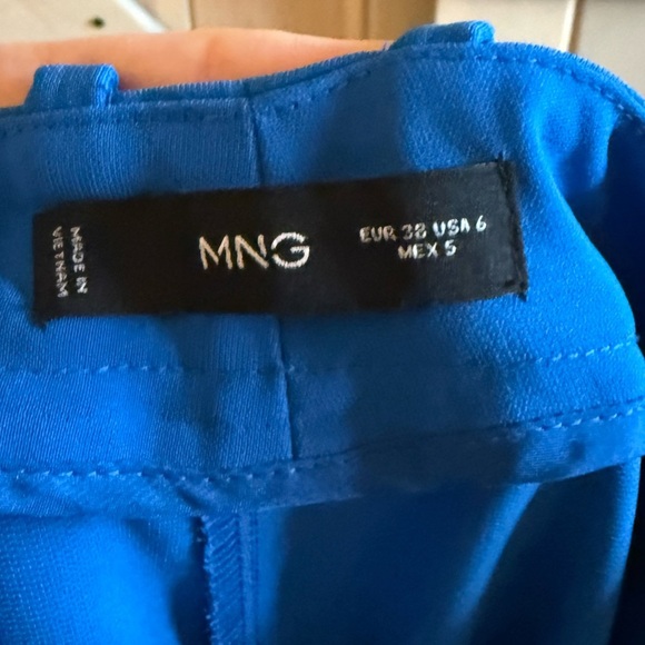 LIKE NEW Mango Vibrant Blue Pants - Picture 9 of 15